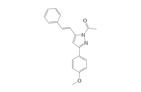 1-ACETYL-3-(4-METHOXYPHENYL)-5-STYRYLPYRAZOLE