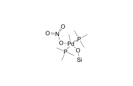 SILICA/TRANS-[PDME(NO3)(PME3)2]