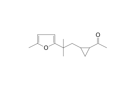 Ethanone, 1-[2-[2-methyl-2-(5-methyl-2-furanyl)propyl]cyclopropyl]-