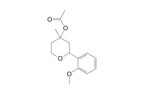 cis-[2-(2-methoxyphenyl)-4-methyl-tetrahydropyran-4-yl] acetate