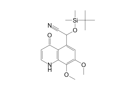2-[tert-butyl(dimethyl)silyl]oxy-2-(4-keto-7,8-dimethoxy-1H-quinolin-5-yl)acetonitrile