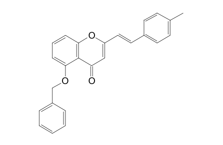 2-[(E)-2-(4-methylphenyl)ethenyl]-5-phenylmethoxy-1-benzopyran-4-one