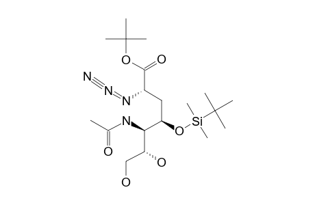TERT.-BUTYL-5-ACETAMIDO-2-AZIDO-4-O-[(TERT.-BUTYL)-DIMETHYLSILYL]-2,3,5-TRIDEOXY-L-GLUCO-HEPTONATE