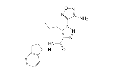 1-(4-amino-1,2,5-oxadiazol-3-yl)-N'-[(1E)-2,3-dihydro-1H-inden-1-ylidene]-5-propyl-1H-1,2,3-triazole-4-carbohydrazide