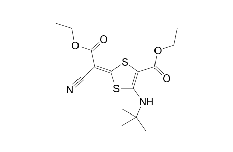 Ethyl 5-tert-butylamino-2-(E and Z)-1-cyano-2-ethoxy-2-oxoethylidene-1,3-dithiole-4-carboxylate