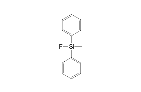 (CH3)(C6H5)2SIF;DIPHENYLMETHYL-FLUORO-SILANE
