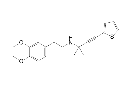 [2-(3,4-Dimethoxyphenyl)ethyl](1,1-dimethyl-3-thiophen-2-ylprop-2-ynyl)amine