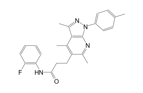 1H-pyrazolo[3,4-b]pyridine-5-propanamide, N-(2-fluorophenyl)-3,4,6-trimethyl-1-(4-methylphenyl)-