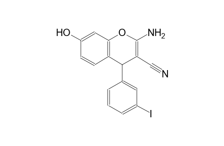 4H-1-benzopyran-3-carbonitrile, 2-amino-7-hydroxy-4-(3-iodophenyl)-