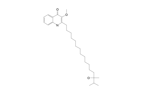 2-(14'-HYDROXY-14',15'-DIMETHYLHEXADECANYL)-3-METHOXY-4-QUINOLONE