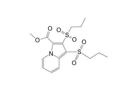 3-indolizinecarboxylic acid, 1,2-bis(propylsulfonyl)-, methyl ester