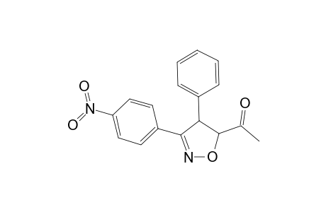 1-[3-(4-Nitrophenyl)-4-phenyl-4,5-dihydro-5-isoxazolyl]ethanone