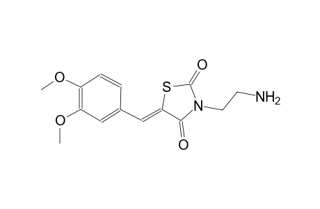 (5Z)-3-(2-aminoethyl)-5-(3,4-dimethoxybenzylidene)-1,3-thiazolidine-2,4-dione
