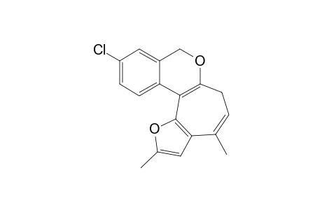 10-Chloro-2,4-dimethylfuro[2',3':3,4]cyclohepta[1,2-c](6,8-H)-isochromene