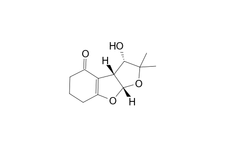 (3S,3aR,8aS)-2,2-Dimethyl-3-hydroxy-2,3,3a,6,7,8a-hexahydro-5H-1,8-dioxacyclopent[a]indene-4-one