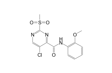 4-pyrimidinecarboxamide, 5-chloro-N-(2-methoxyphenyl)-2-(methylsulfonyl)-