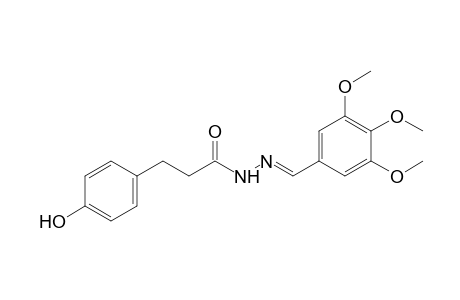 p-hydroxyhydrocinnamic acid, (3,4,5-trimethoxybenzylidene)hydrazide