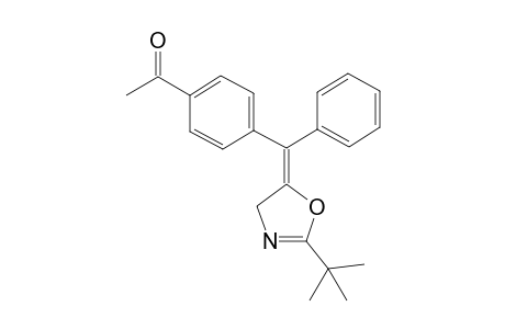 (E)-1-(4-((2-tert-butyloxazol-5(4H)-ylidene)(phenyl)methyl)phenyl)ethanone