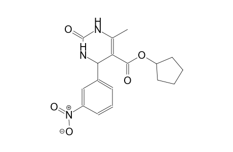 cyclopentyl 6-methyl-4-(3-nitrophenyl)-2-oxo-1,2,3,4-tetrahydro-5-pyrimidinecarboxylate