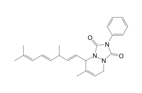 5-(3,7-Dimethyl-1,4,6-octatrienyl)-5,8-dihydro-6-methyl-2-phenyl-1H-(1,2,4)triazolo(1,2-a)-pyridazine-1,3(2H)-dione