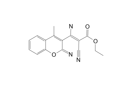 ETHYL-3-AMINO-2-CYANO-3-(2-IMINO-4-METHYL-2H-1-BENZOPYRAN-3-YL)-PROP-2-ENE-NITRILE