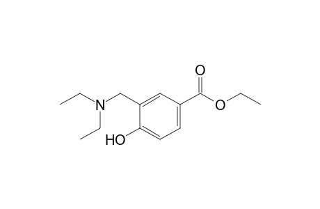 alpha-(diethylamino)-4-hydroxy-m-toluic acid, ethyl ester