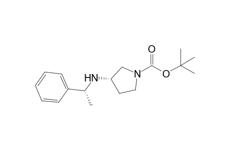 (3R,3S)-N-(tert-Butyloxycarbonyl)-3-(1(R)-phenylethyl)aminopyrrolidine