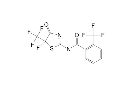 2-TRIFLUOROMETHYL-BENZOIC-ACID-(4-FLUORO-4-TRIFLUOROMETHYL-1,3-THIAZOL-4(5H)-ONE-2-YL)-AMIDE