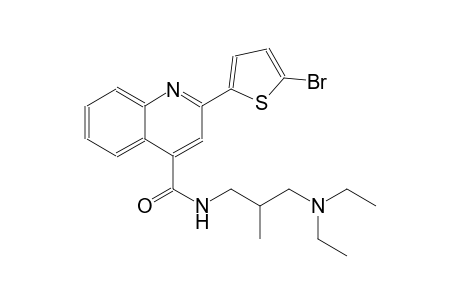 4-quinolinecarboxamide, 2-(5-bromo-2-thienyl)-N-[3-(diethylamino)-2-methylpropyl]-