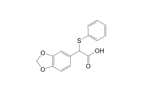 2-(benzo[d][1,3]dioxol-5-yl)-2-(phenylthio)acetic acid
