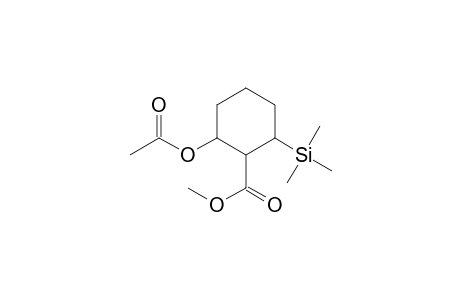 Methyl 2-acetoxy-6-(trimethylsilyl)cyclohexane-carboxylate