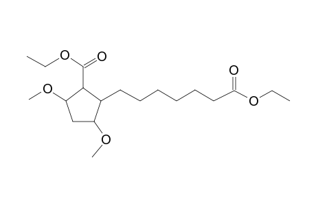 Ethyl 2-(7-ethoxy-7-oxoheptyl)-3,5-dimethoxycyclopentanecarboxylate