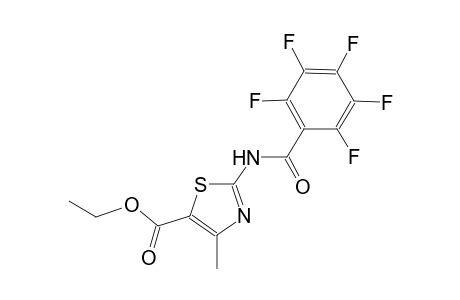 ethyl 4-methyl-2-[(2,3,4,5,6-pentafluorobenzoyl)amino]-1,3-thiazole-5-carboxylate