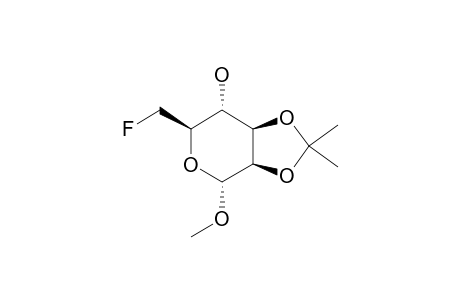 Methyl-6-deoxy-6-fluoro-2,3-O-isopropyliden.alpha.-D-mannopyranosid