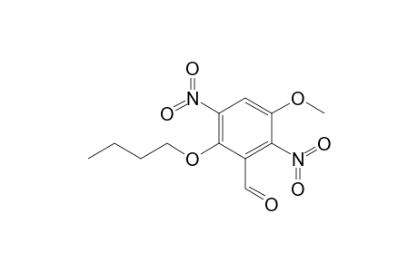 2-Butoxy-5-methoxy-3,6-dinitrobenzaldehyde