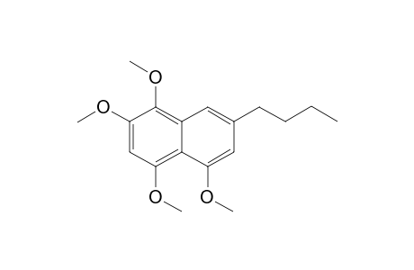 Naphthalene, 7-butyl-1,2,4,5(or 1,3,4,5)-tetramethoxy-