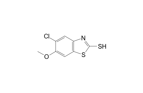 5-chloro-6-methoxy-2-benzothiazolethiol