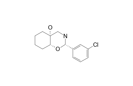 (2S,4aR,8aR)-2-(3-chlorophenyl)-2,3,4,5,6,7,8,8a-octahydrobenzo[e][1,3]oxazin-4a-ol