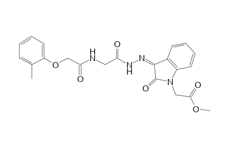 methyl {(3Z)-3-[({[(2-methylphenoxy)acetyl]amino}acetyl)hydrazono]-2-oxo-2,3-dihydro-1H-indol-1-yl}acetate