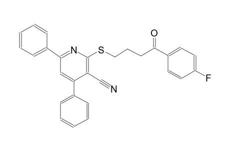 3-pyridinecarbonitrile, 2-[[4-(4-fluorophenyl)-4-oxobutyl]thio]-4,6-diphenyl-