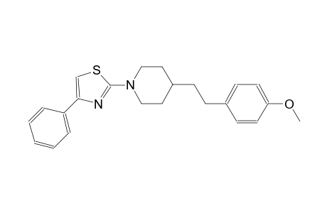 2-[4-[2-(4-methoxyphenyl)ethyl]-1-piperidinyl]-4-phenylthiazole