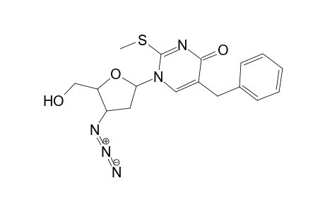 1-(3-Azido-2,3-dideoxy-.alpha.-D-erythropentofuranosyl)-5-benzyl-2-methylthiopyrimidin-4(1H)-one