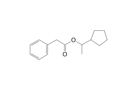 Benzeneacetic acid, 1-cyclopentylethyl ester