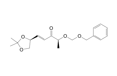 (2S,3E,6S)-2-Benzyloxymethoxy-6,7-isopropylidenedioxyhept-4-en-3-one
