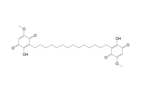 2,5-Cyclohexadiene-1,4-dione, 2,2'-(1,14-tetradecanediyl)bis[3-hydroxy-6-methoxy-