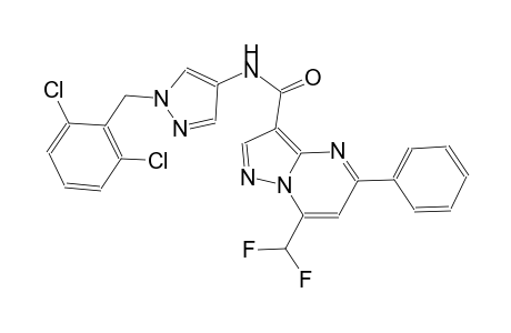 N-[1-(2,6-dichlorobenzyl)-1H-pyrazol-4-yl]-7-(difluoromethyl)-5-phenylpyrazolo[1,5-a]pyrimidine-3-carboxamide