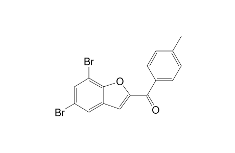 (5,7-dibromo-1-benzofuran-2-yl)-(4-methylphenyl)methanone