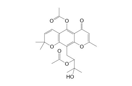 10-(2'-Acetoxy-3'-hydroxy-3'-methylbutyl)-spatelia-5-acetylchromene