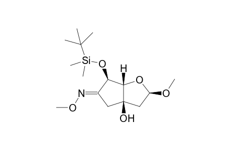 (3R,E)-8-{[(t-Butyl)dimethylsilyl]oxy}-5-hydroxy-3-methoxy-2-oxabicyclo[3.3.0]octan-6-one - methyloxime