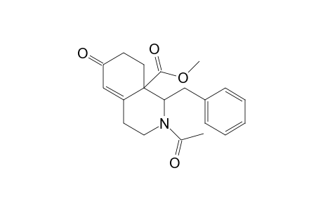 2-acetyl-1-benzyl-2,3,4,6,7,8-hexahydro-6-oxo-8a(1H)-isoquinolinecarboxylic acid, methyl ester